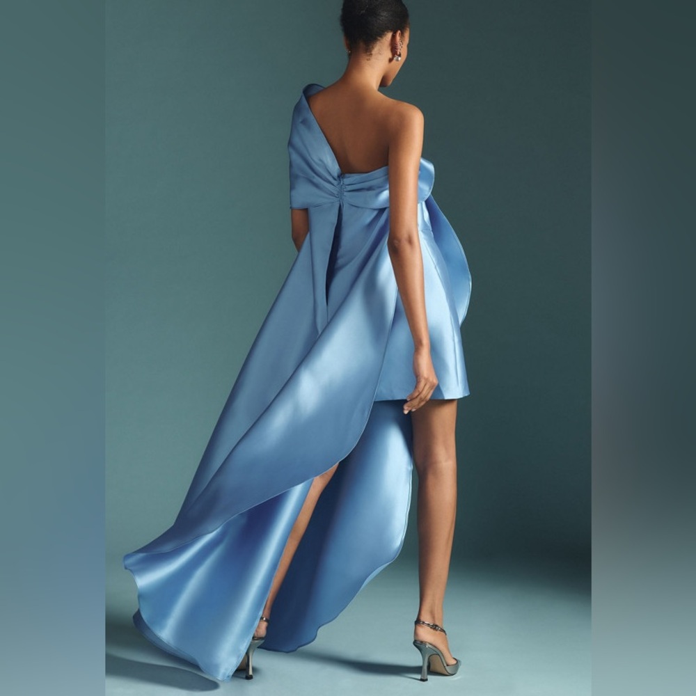 Hutch One Shoulder Blue Dress - Picture 2 of 11
